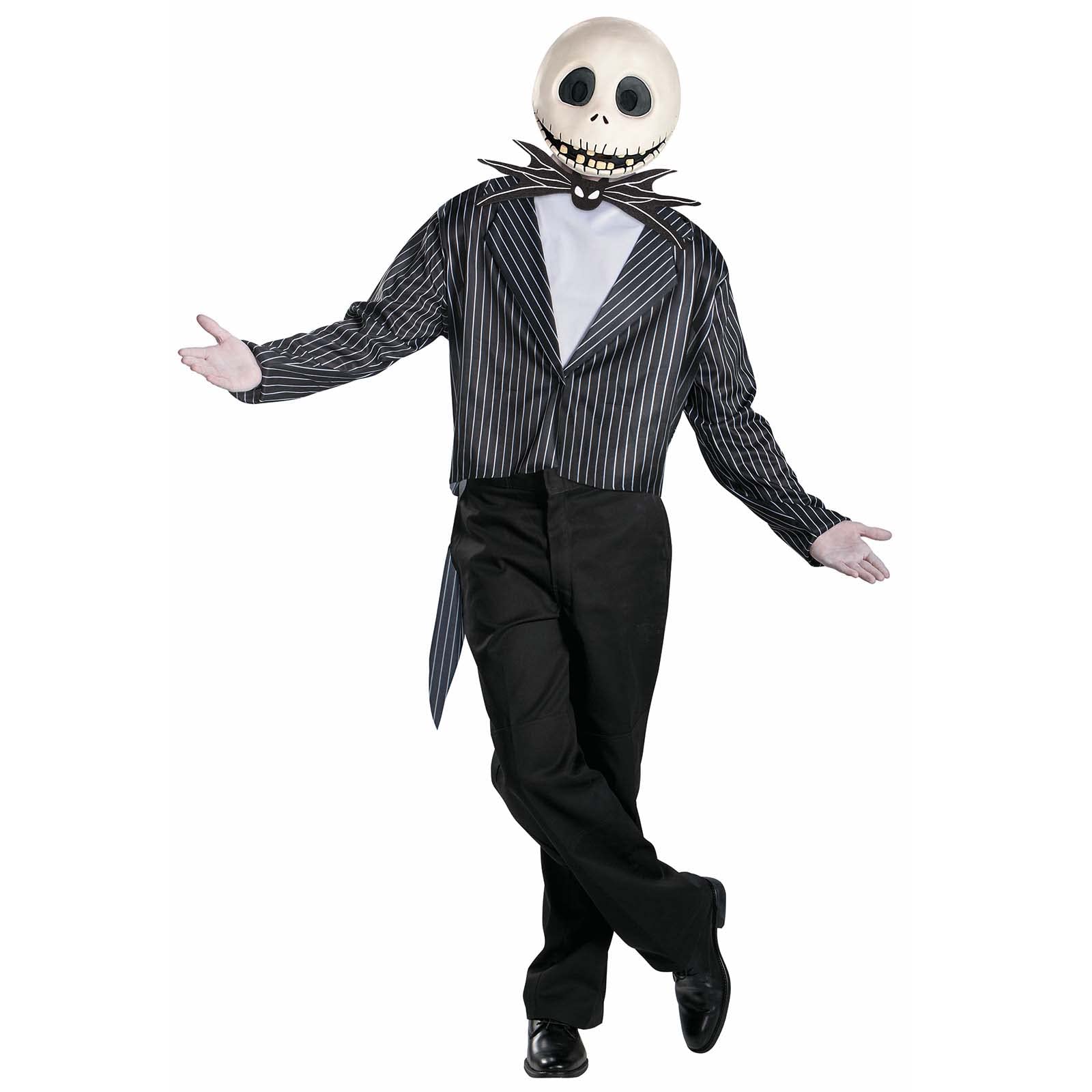 Disney Oficial - Disfraz Jack Skellington Halloween, Esqueleto de Pesadilla Antes De Navidad para Hombre Adulto, Talla L