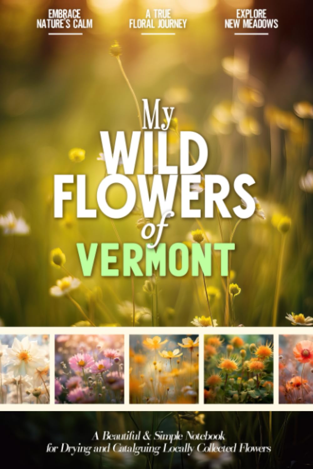 My Wildflowers of Vermont: A Beautiful and Practical Herbarium Notebook for Drying and Cataloguing Locally Collected Flowers, Plants and other ... and