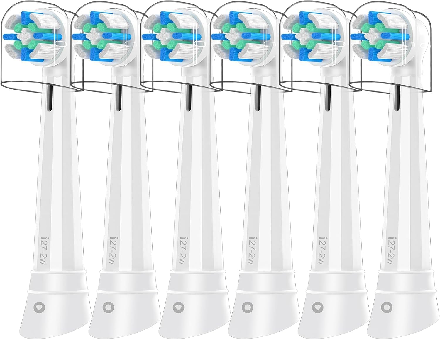 Replacement Toothbrush Heads Compatible with Oral B iO Series 2/3/4/5/6/7/8/9/10 Electric Toothbrush,Round Brush Heads for Gentle Gum Care & Deep Cleaning,White