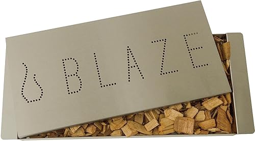 Blaze - Caja de ahumador de acero inoxidable extra grande - BLZ-XL-SMBX