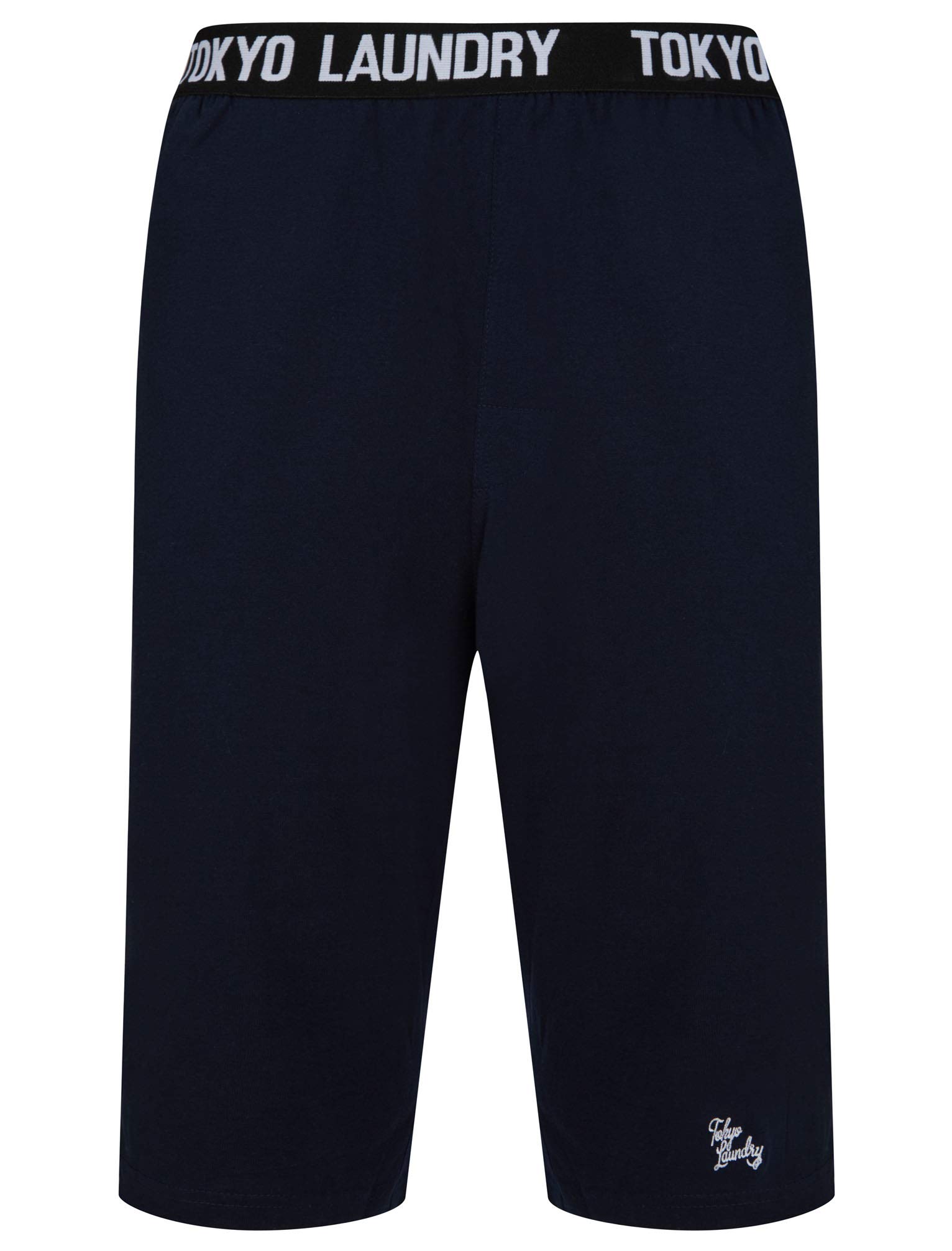 Tokyo Laundry Men's Sky Captain Navy Elastic Waist Cotton Loungewear Pyjama Sleep Shorts