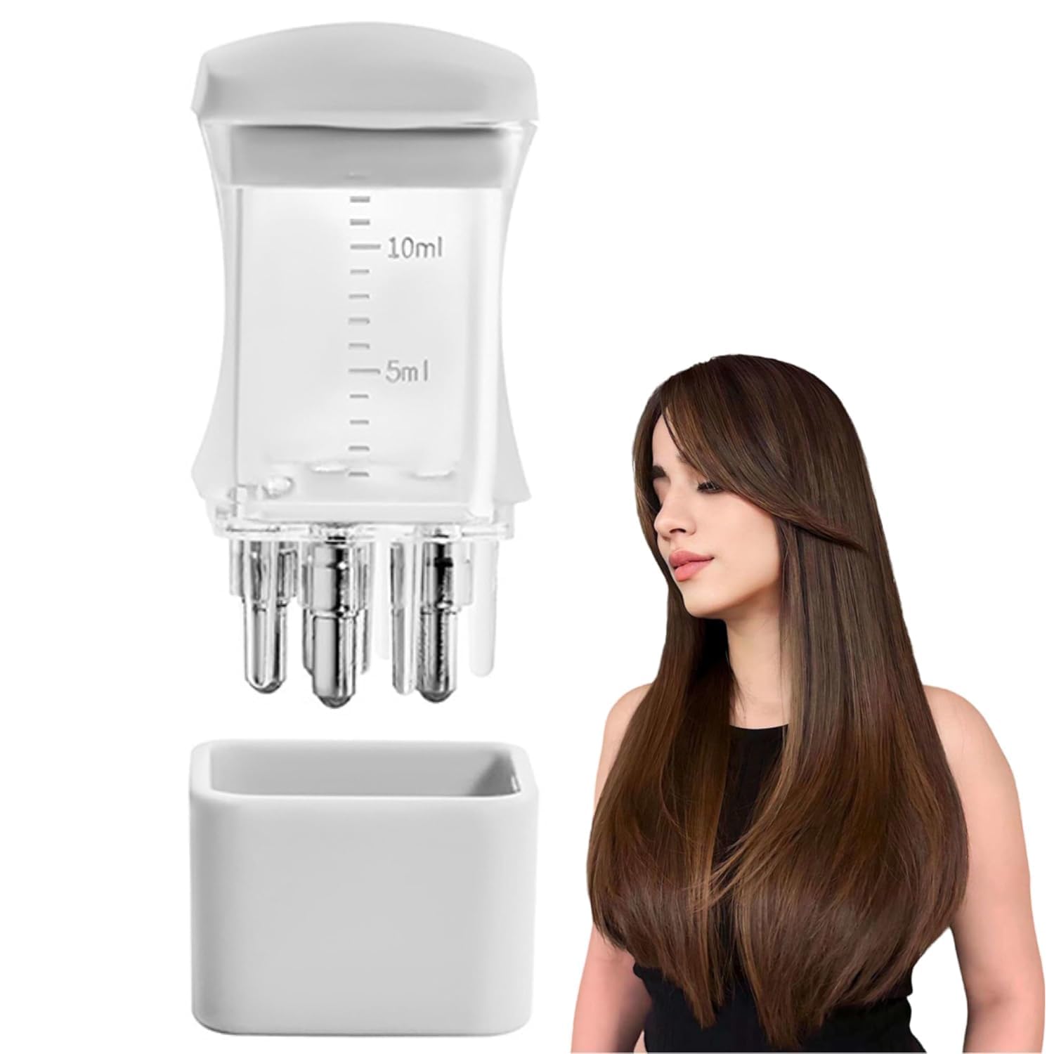 tadrup hair oil applicator for hair growth, smooth root comb applicator bottle for scalp oil, | scalp massager & hair root oil applicator | head massager for hair care (10 ml)