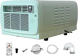 Ar condicionado portátil 2226BTU, unidade de ar condicionado de baixa potência de 280 W, mini ar condicionado com controle remoto, função de temporização, adequado para barraca de acampamento, traile