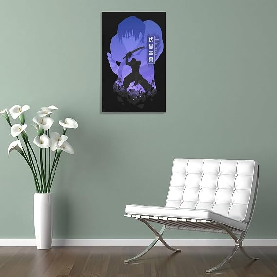 SRAML Toji Fushiguro Wall Art Canvas Wall Art Poster Decorative Bedroom Modern Home Print Picture Artworks Posters 24x36inch(60x90cm)