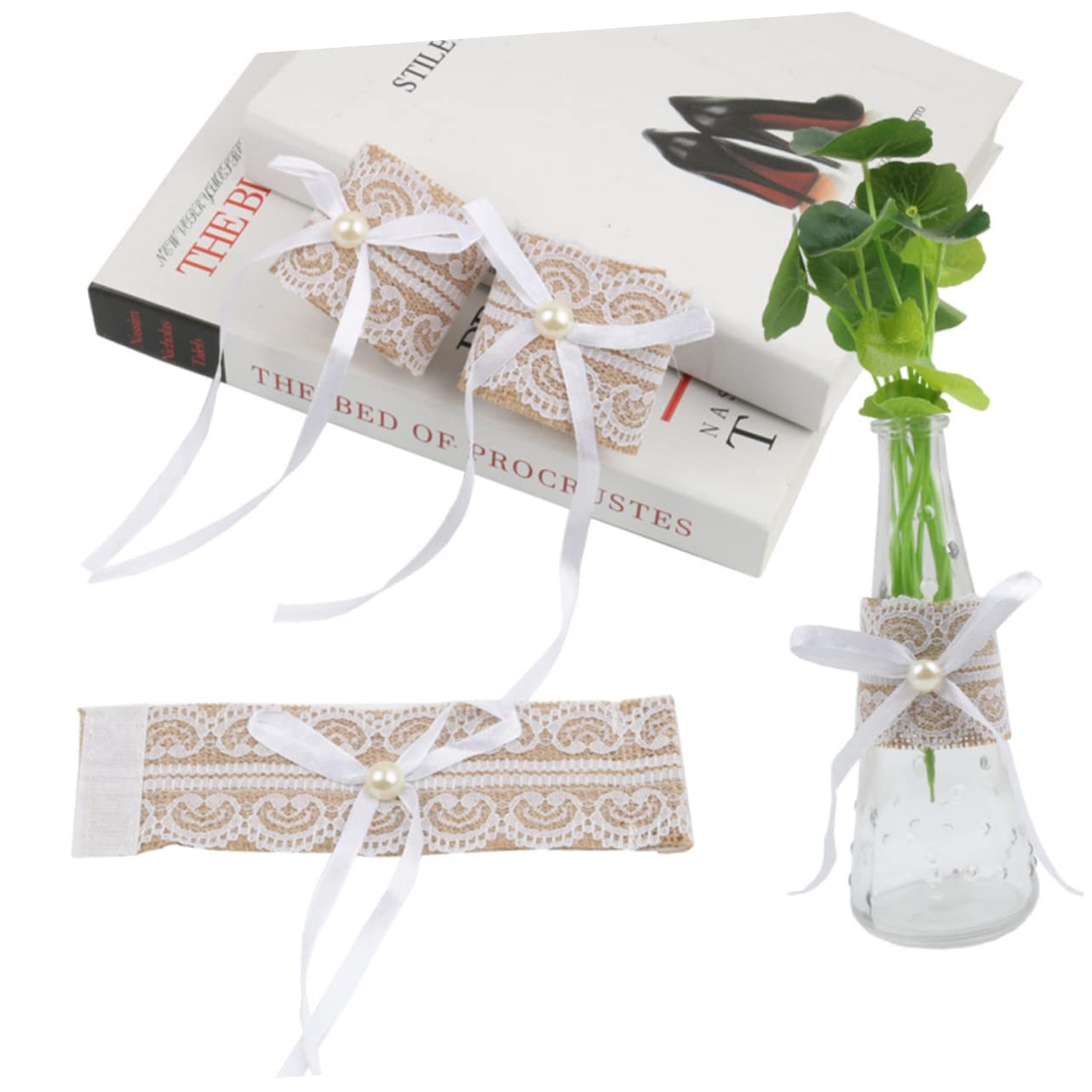 Abaodam 30stücke Lace Napkin Flachs Hochzeitsdeko Für Festlichkeiten Romantische Tischdekoration Für Partys Und Tägliche Nutzung