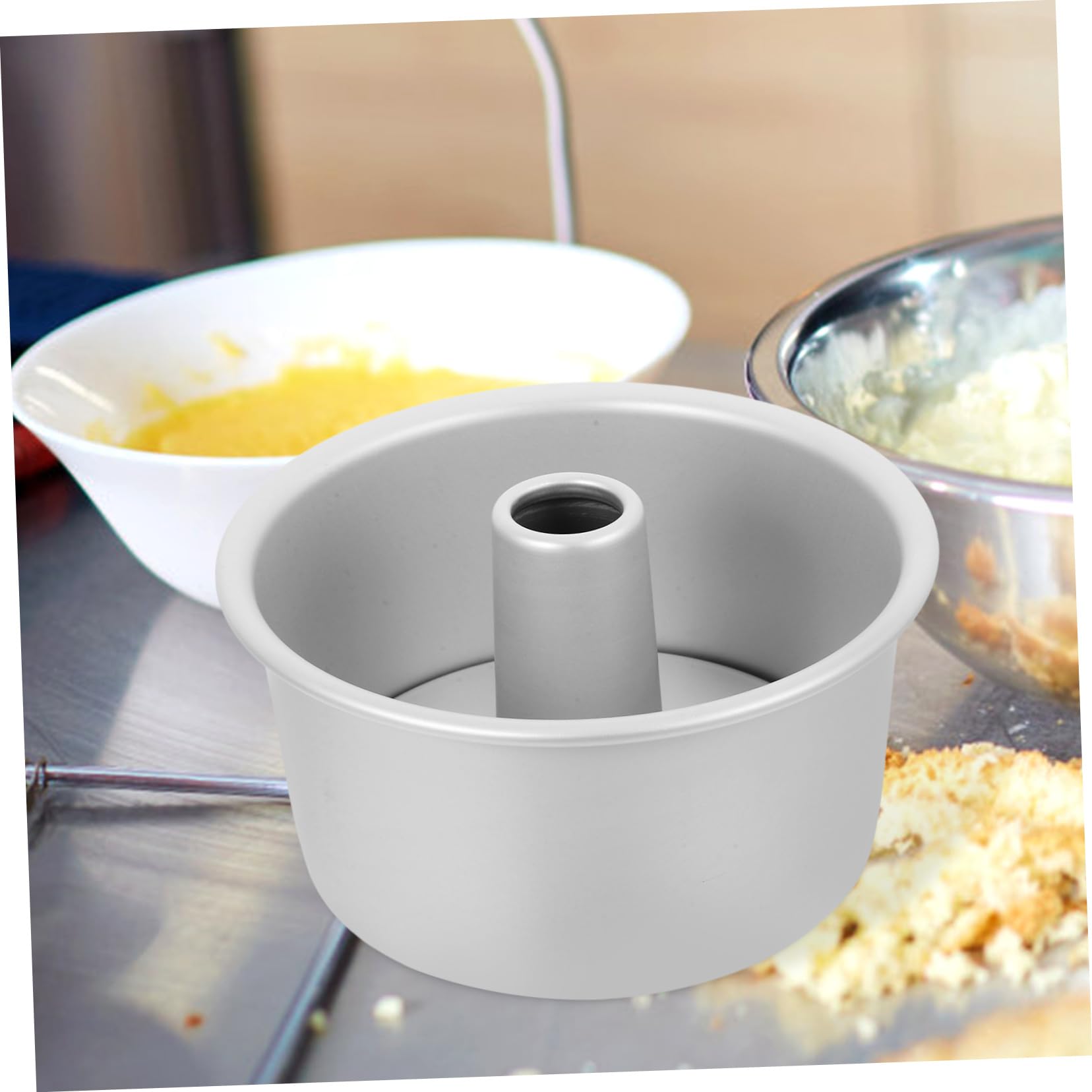Sosoport Aluminiumlegierung Rundes Hohl-backform Mit Abnehmbarem Boden Für Chiffon Käsekuchen Antihaftbeschichtung Für Kreatives Backen Zuhause