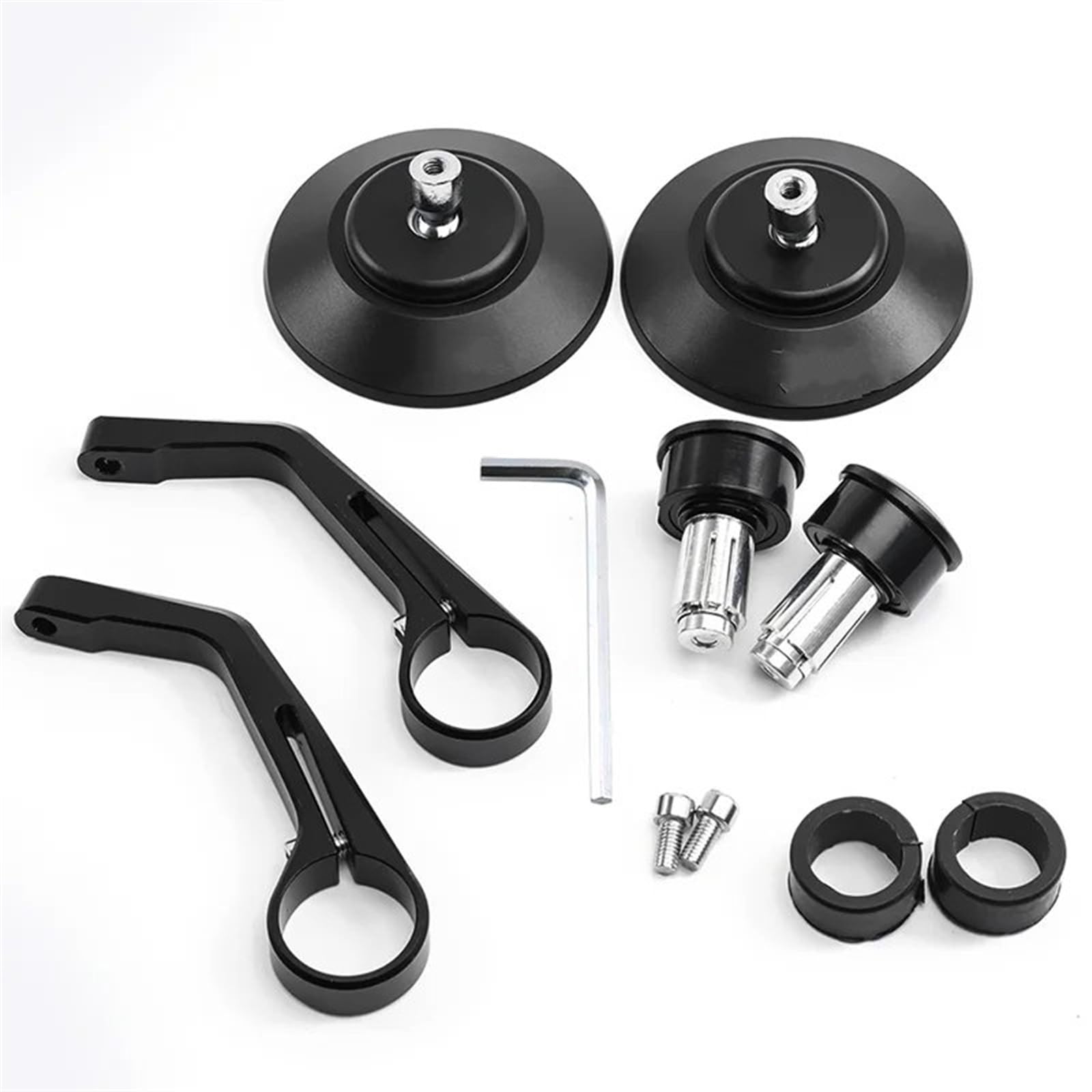 KeYJeY Specchietti Moto Aerodinamici, Resistenti agli Agenti Atmosferici, Per Ducati Scrambler 400 800 1100 2014-2019, 1 Coppia Per 7/8 ''22mm Moto Bar End Specchi Retro Manubrio Punta Retrovisore CNC