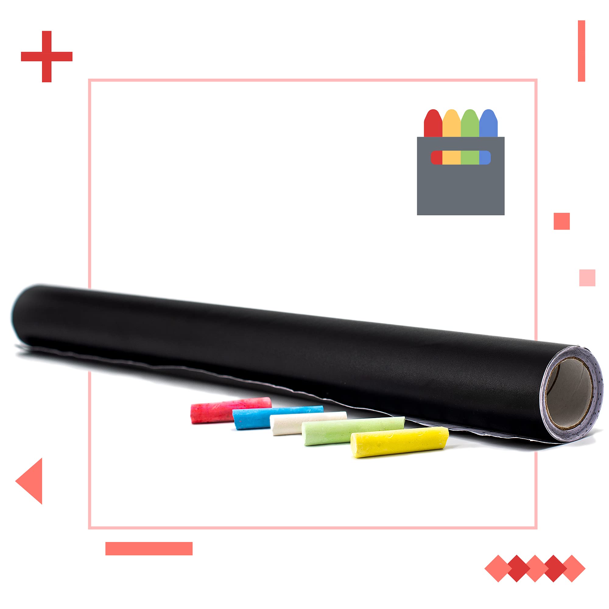 Lavagna Adesiva WINTEX 43x300cm - Carta Lavagna Per Muro, Scrivi E Cancelli, Autoadesiva - Foto 7