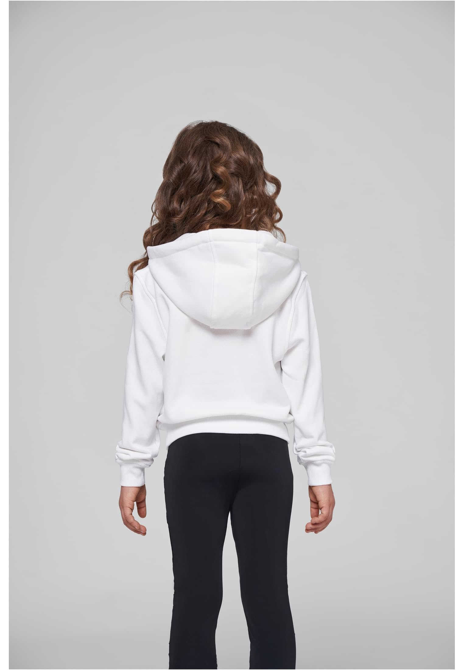 Build Your Brand Girls Cropped Sweat Hoody Sudadera con Capucha Niñas