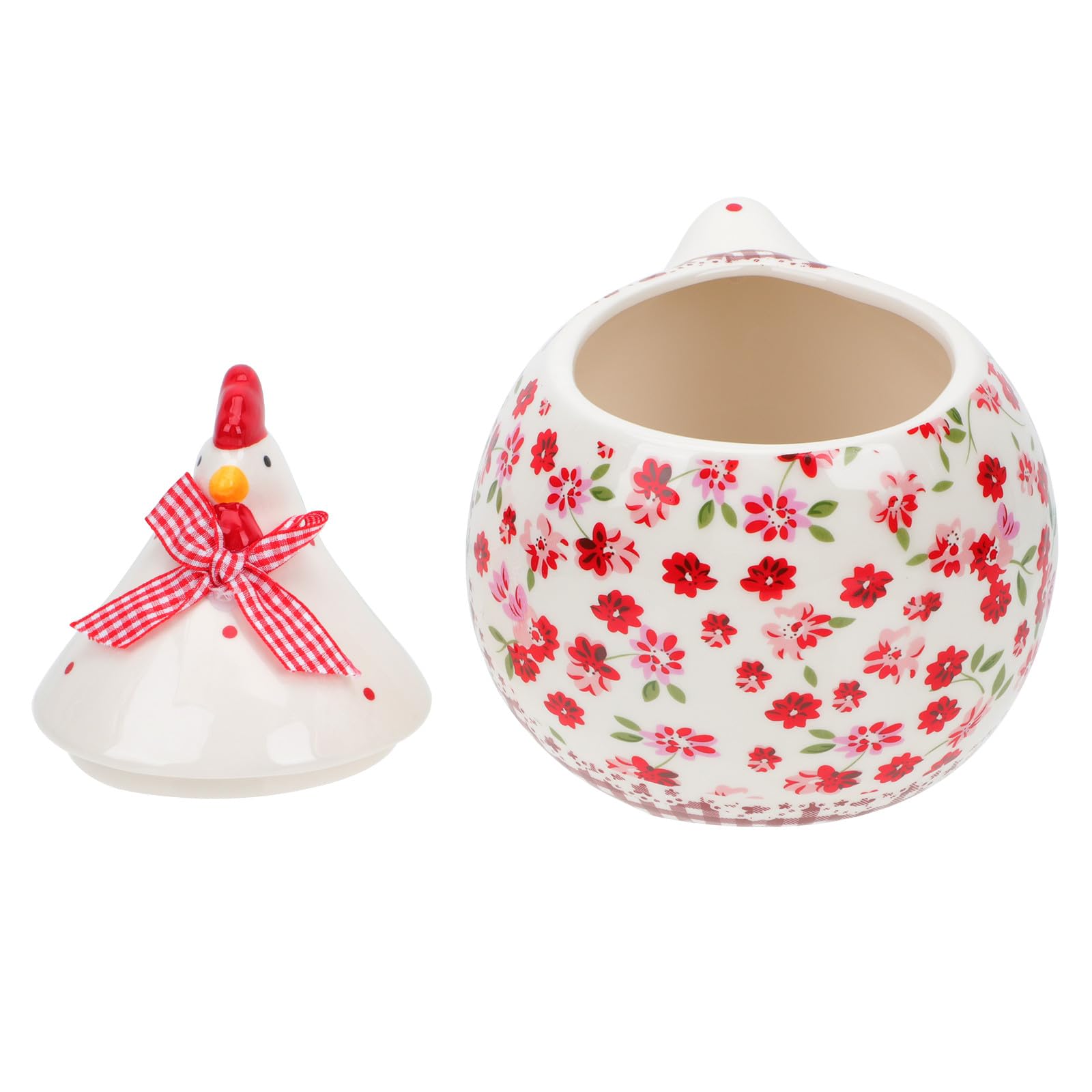 Pot en céramique poule pour bijoux et clés, boîte déco pour coiffeuse