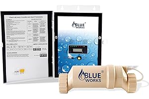 BLUE WORKS Saltwater Pool System for Crystal-Clear Pools Up to 40,000 Gallons