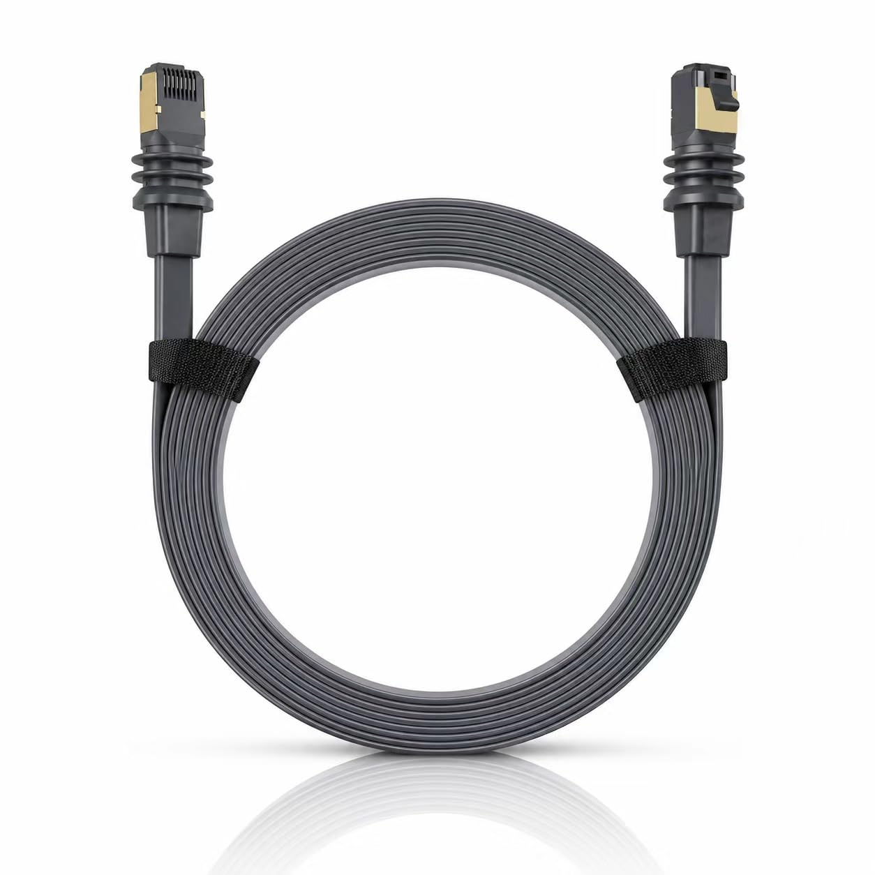 Płaski kabel Ethernet 20 m do Starlink Gen 3 & Mini, CAT 6A U/FTP 26AWG, 10 Gbit/s, wodoszczelny kabel RJ45 LAN IP68, 500 MHz, zewnętrzny kabel sieciowy, zgodny z RoHS
