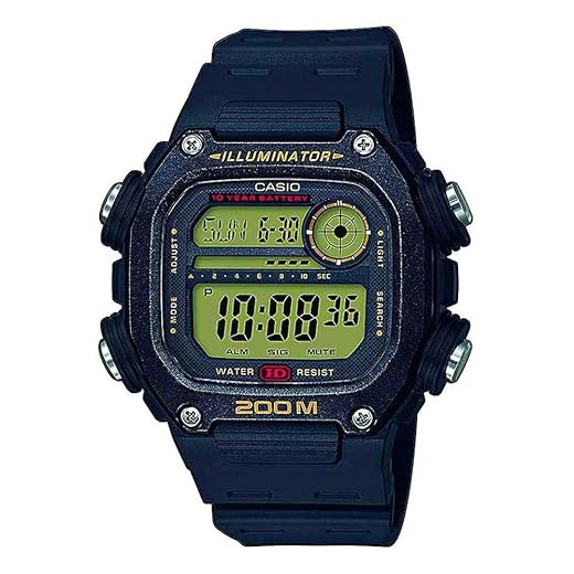 Relógio CASIO masculino digital preto DW-291H-9AVDF