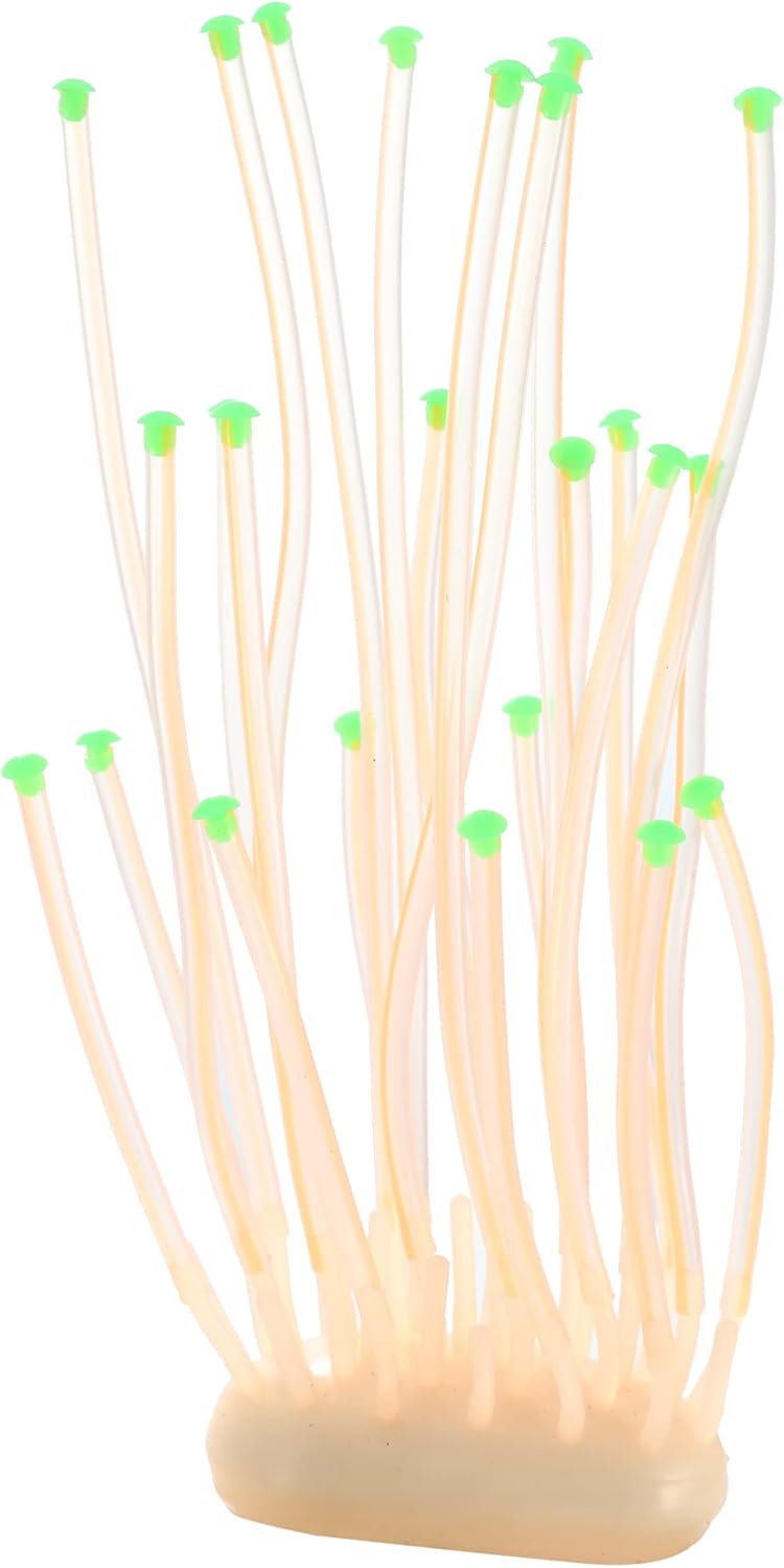 Decorazione Acquario VOCOSTE - Corallo In Silicone Viola, Fluorescente Con Luci UV, 6x10.6 Cm - Foto 9