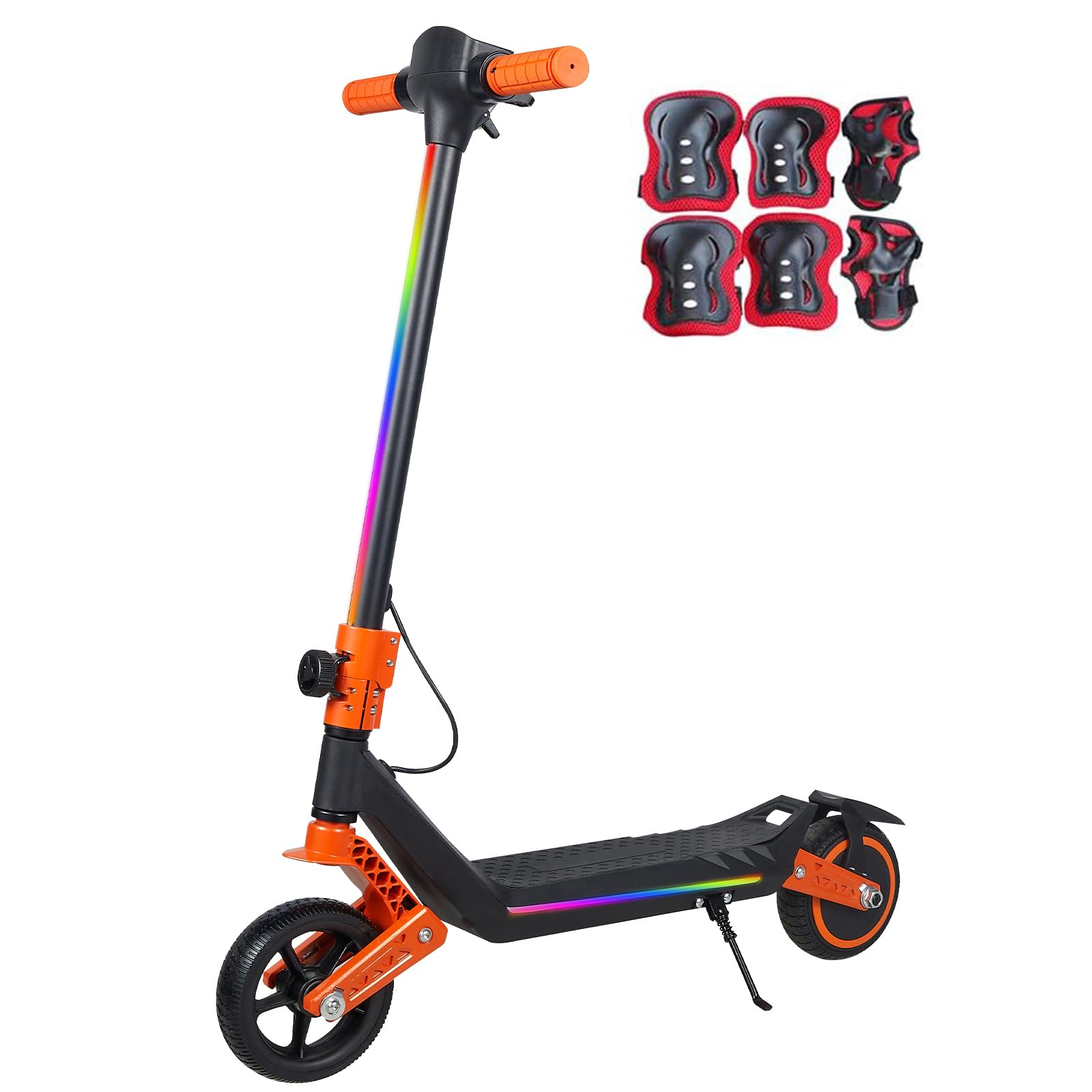 E Scooter für Kinder von 6-14 Jahren 6.5" Faltbar Elektroroller & LED Display Leicht Kinder E-Roller mit Lichtern Max Reichweite 15/7/6KM 2/3 modi (8-16 km/h)
