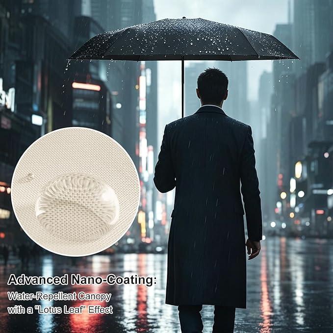 Image of Umbrella for Women | Umbrellas for Men | UV Coated 3 Fold Umbrella for Rain with Auto Open and Close Small Printed Folding Travel-Foldable Windshield