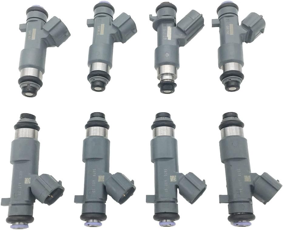16600-ZJ50A 8pcs Set Fuel Injectors 12 Holes Fits for 2006-2015 Nissan Armada Titan 5.6L 2016-2017 Frontier 4.0L FJ1076