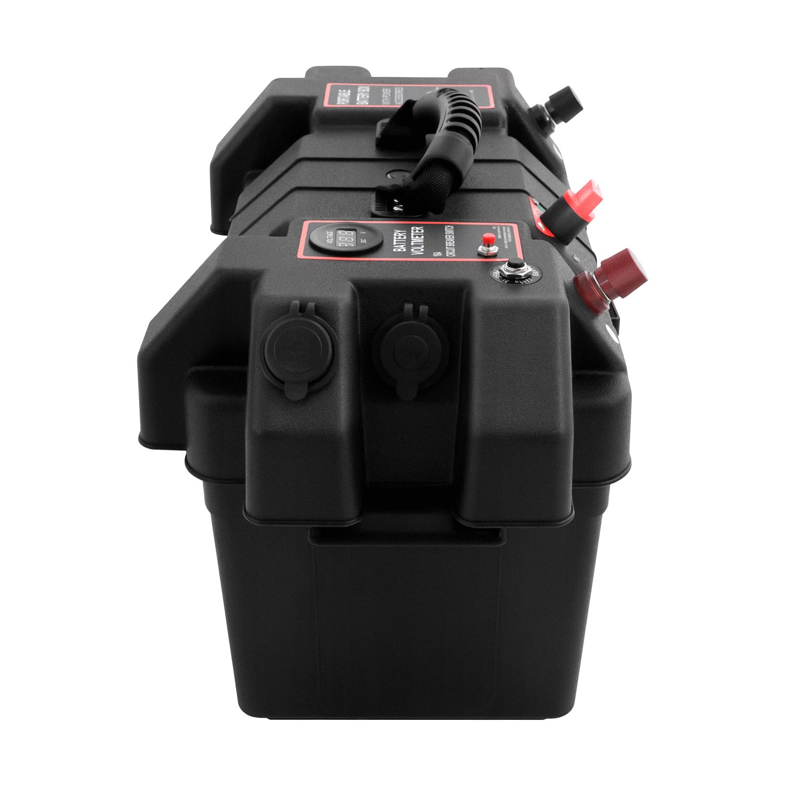 Scatola per batteria per motore di barca da pesca a traina Power Center Display Connessioni Scatola per batteria da barca USB In plastica
