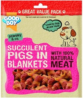 Armitages Pet Things Good Boy Pawsley & Co Succulent Pigs In Blankets Dog Treat 320g (Pack of 3)