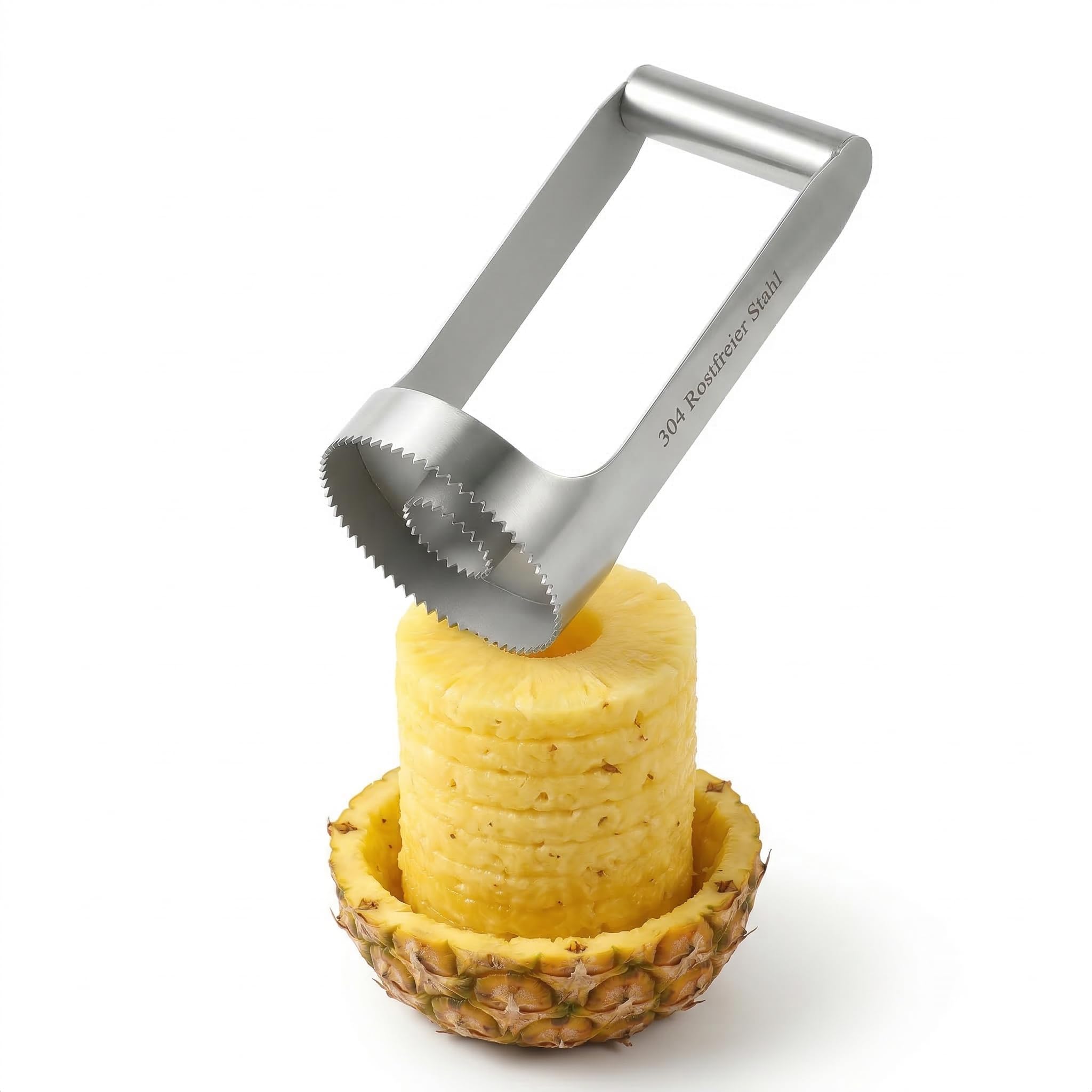 UPKOCH Piña Corer Acero Inoxidable Cortador de Frutas Cortador de Piña Cortador de Frutas Herramienta Pelador de Piña Herramienta Pelador