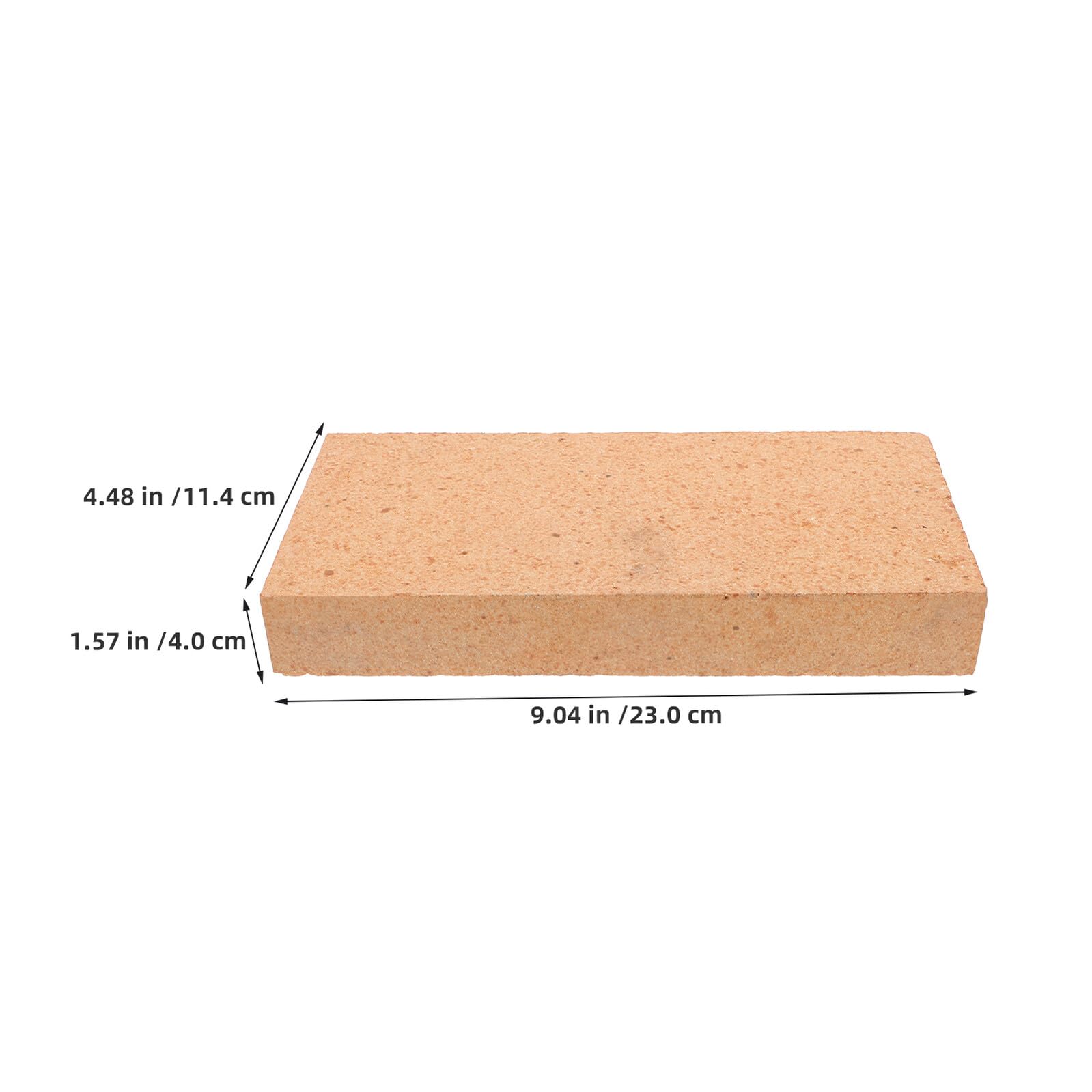 Veemoon Ladrillo Refractario de Arcilla 23x11,4x4 Cm para Estufas de Leña y Chimeneas, Bloque Aislante Térmico Ignífugo para Hornos de Pizza y Parrillas, Accesorio Resistente a Alta