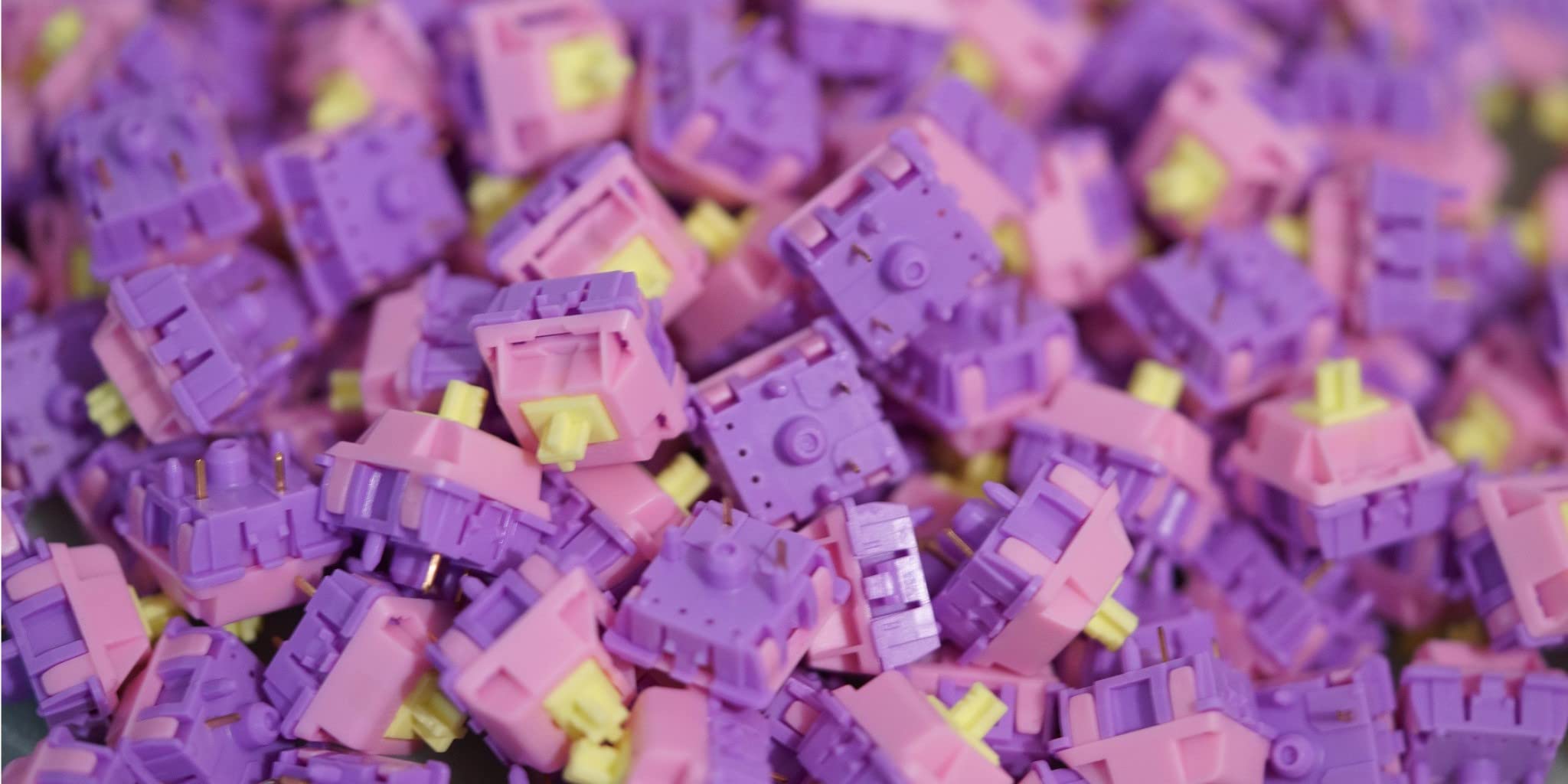 Lubed and Filmed C3 Equalz Banana Split / Macho Linear Switches (90 count) USA e