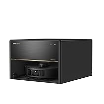 DREAME X40 Master Robot Aspirapolvere con Stazione Base Compatta 8-in-1 da 28 CM, Navigazione iIntelligente, Aspirazione da 12.000Pa, Spazzola Laterale Avanzata, Compatibile con Alexa, Siri, Google Home