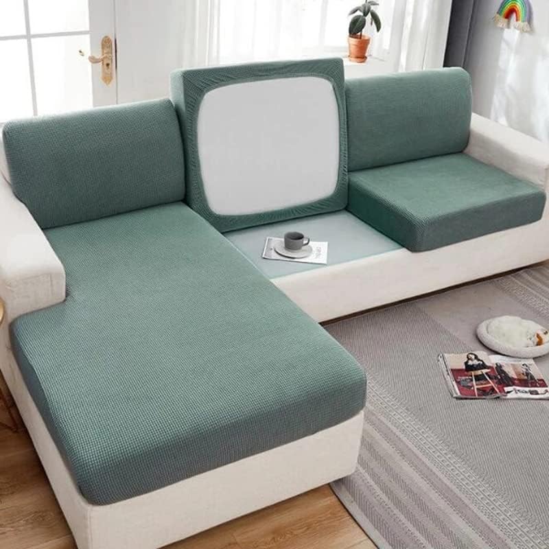 Miniatura 6 de Funda universal para sofá modular en forma de L, funda de cojín para sofá de sala de estar, fundas de sofá esquinero, protector de muebles,