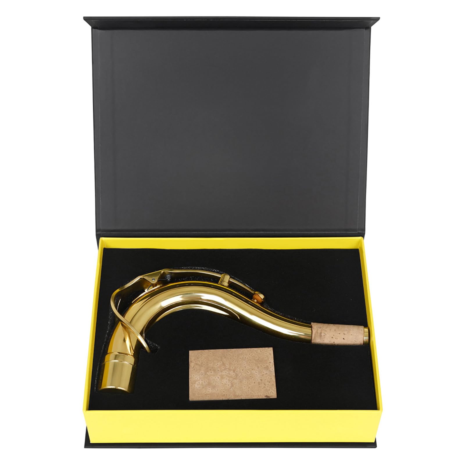Boquilla de latón de 28 mm para saxofón con corcho suave, perfecto para músicos y estudiantes, para el cuello de saxofón de amigos