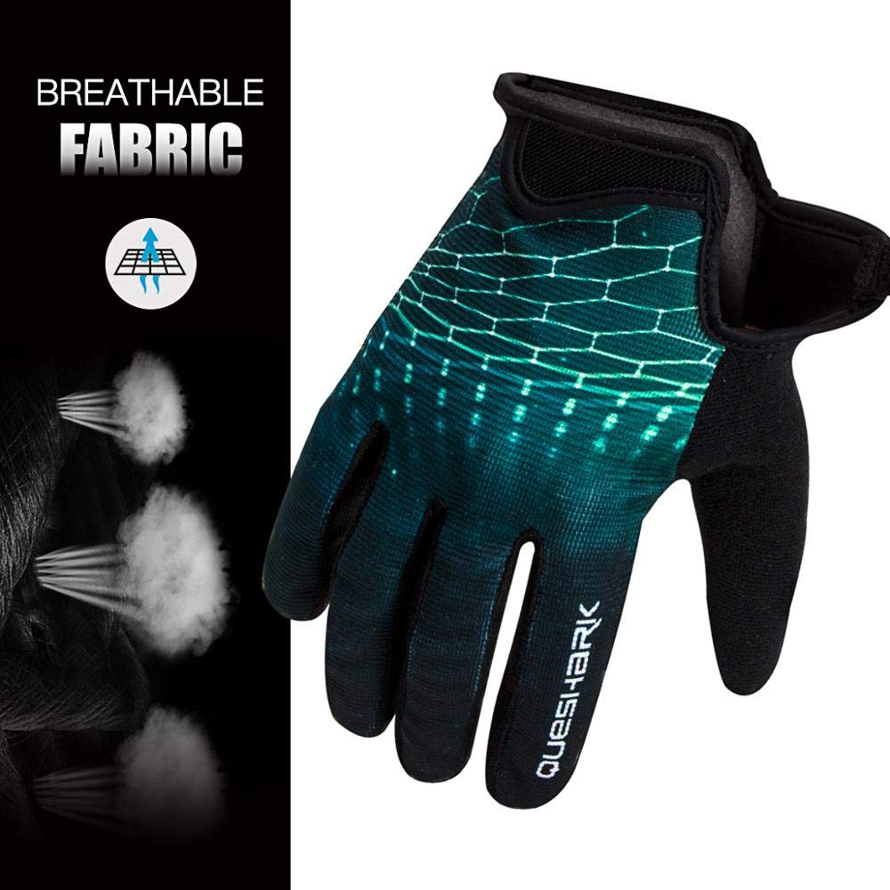 Queshark Guanti MTB,Guanti da Ciclismo,Guanti da Bicicletta MTB per Donna e Uomo,Antiscivolo Touch Screen