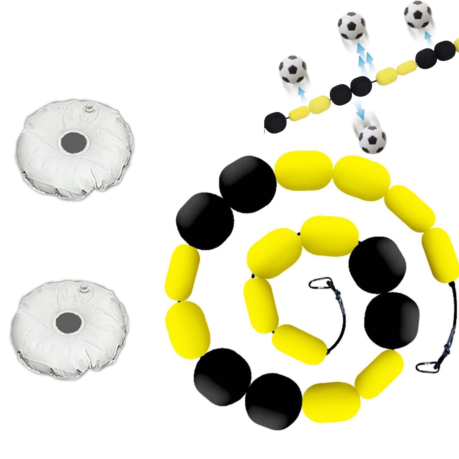 Deflector de entrenamiento de portero de fútbol, entrenador de agilidad reflejo de una sola línea con base rellenable para práctica en solitario