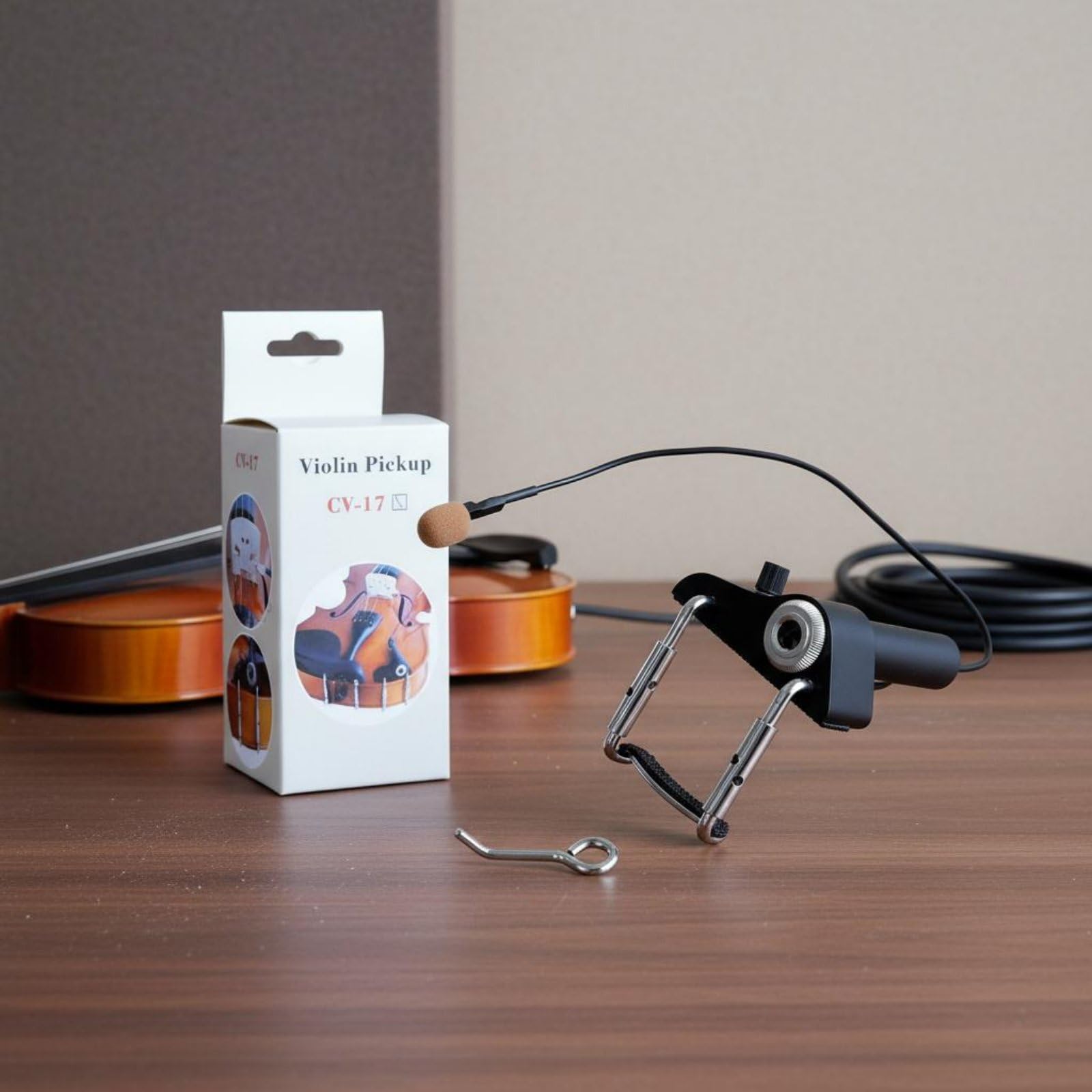 Capteur Violon Électrique Accessoire Amplificateur Musique Contrôle Volume Fonction Clamp Application Érable Adapté pour Enseignement Concert, Style to 4