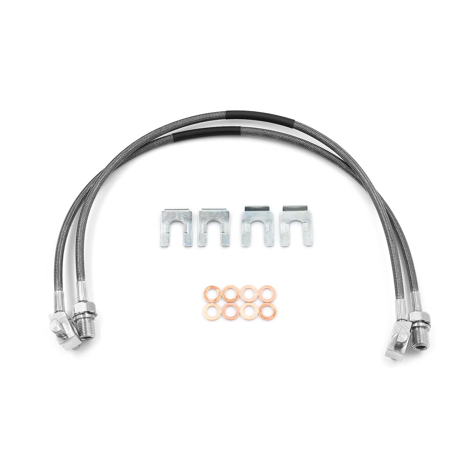 89340S 4-6" Front Stainless Brake Lines for 71-87 GMC C15/K15 (89340S, 4-6")