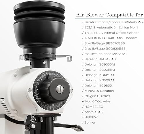 Miniatura 2 de CAFEMASY Tolva de dosis única compatible con Baratza Encore ESP Delonghi Grinder Bean Hopper Silicone Bellow Lid Coffee Grinder Herramientas de