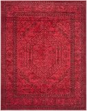 SAFAVIEH Adirondack Collection 8' x 10' Red / Black ADR108F Oriental Medallion Non-Shedding Living...