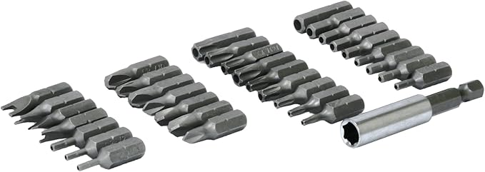 Rolson 30629 säkerhetsbits set 33 st 25 mm