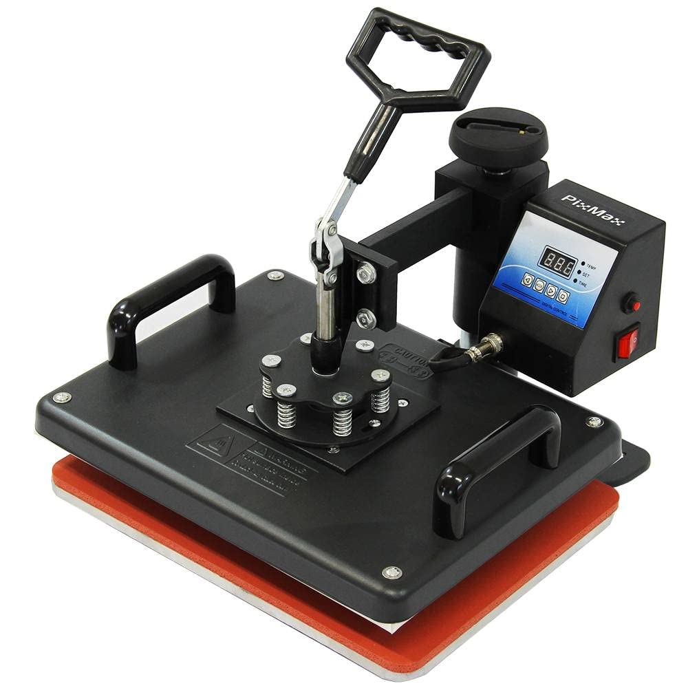 PixMax 5-in-1 Multifunktion Da Vinci Hitzepresse Transferpresse Wärmepresse Tassenpresse Tellerpresse Mützenpresse Sublimationsdruck Gratis Sublimationspapier + Gratis Starter Set