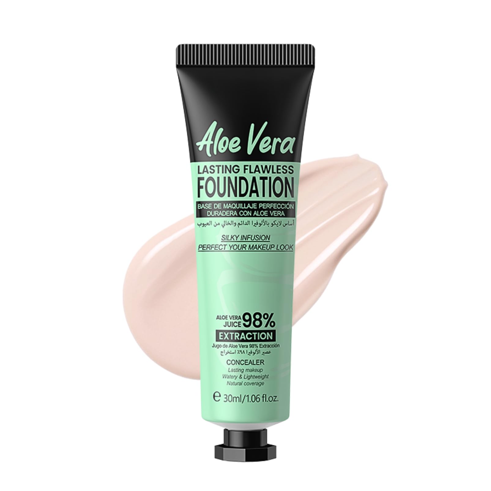 TBeautfave Full Coverage Foundation Makeup, Liquid Foundation Makeup Cream Smooth, Lightweight, Long Lasting Waterproof, Matte Finish (Ivory, 30 ml)