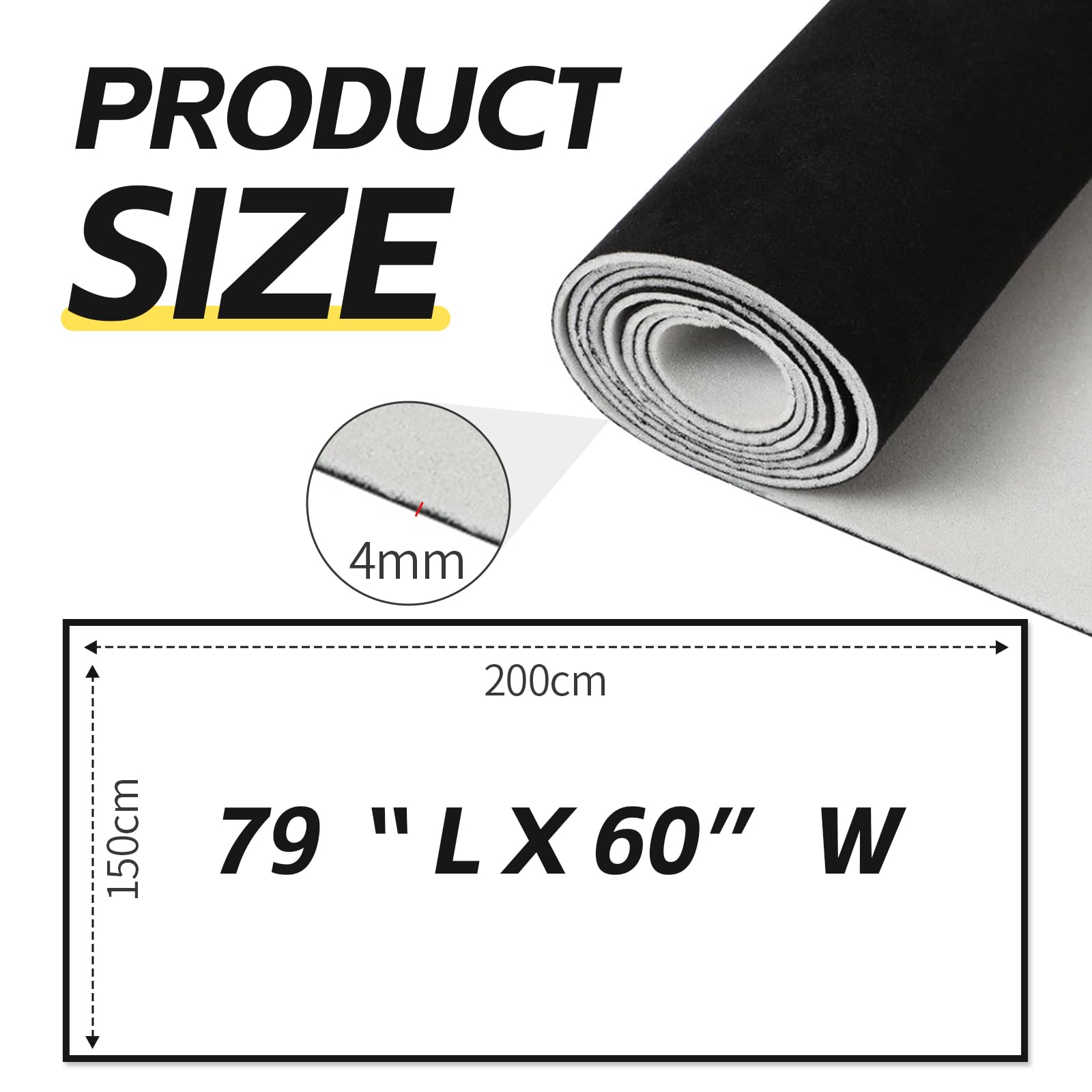 Materiał na podsufitkę, obicie z materiału piankowego 4 mm, laminowanie materiału samochodowego, materiał tekstylny do naprawy materiału samochodowego, tapicerki, kampera, łodzi, kampera (czarny, 200
