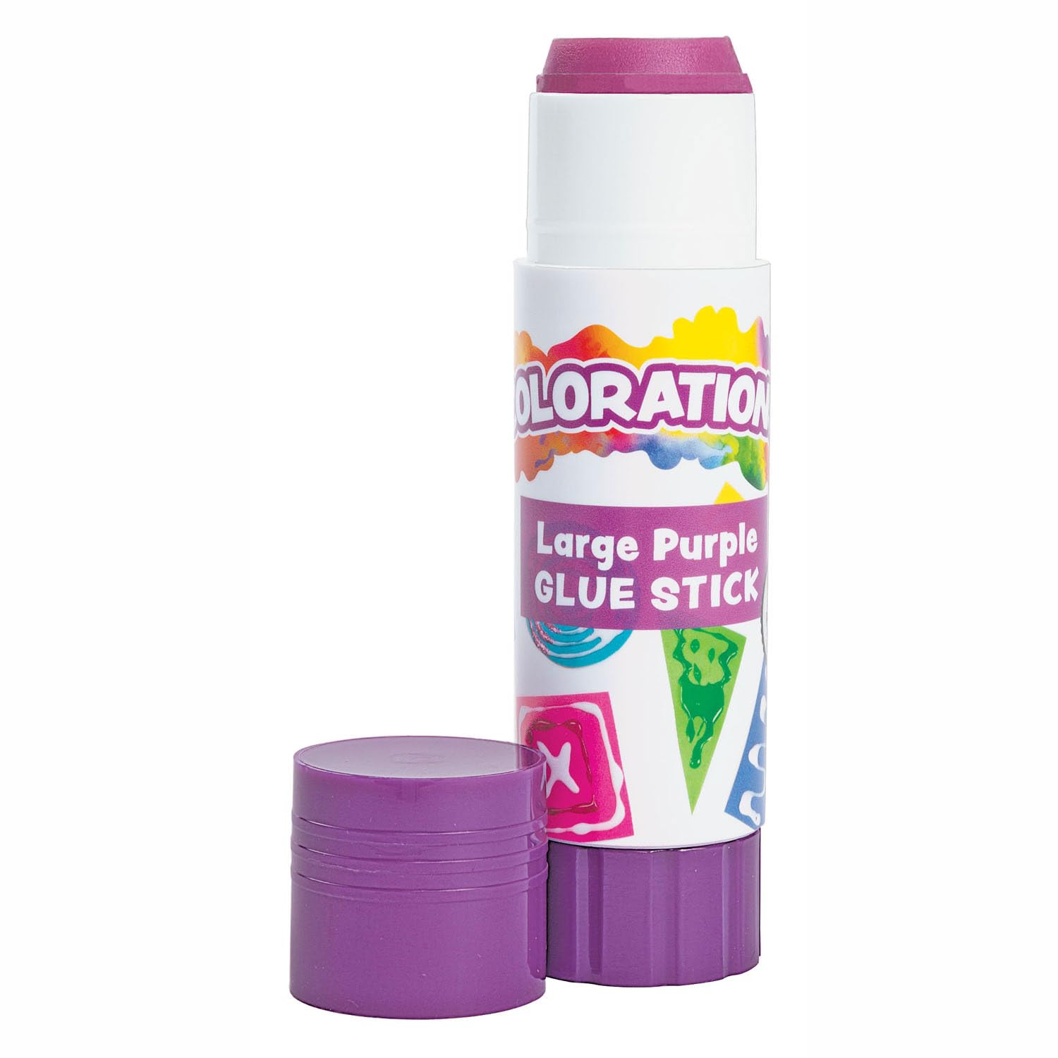 Colorations Best-Value - Bastoncini di colla lavabili, misura grande, per arti e mestieri, confezione da 12