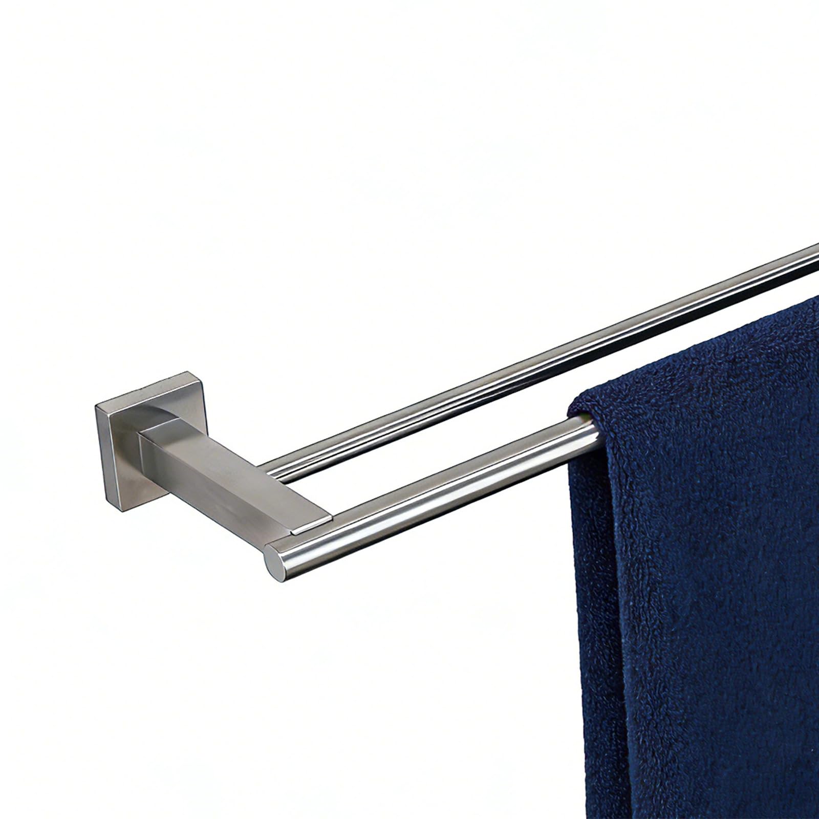 Barre porte-serviettes double inox 76,2 cm : stop au désordre dans la salle de bain