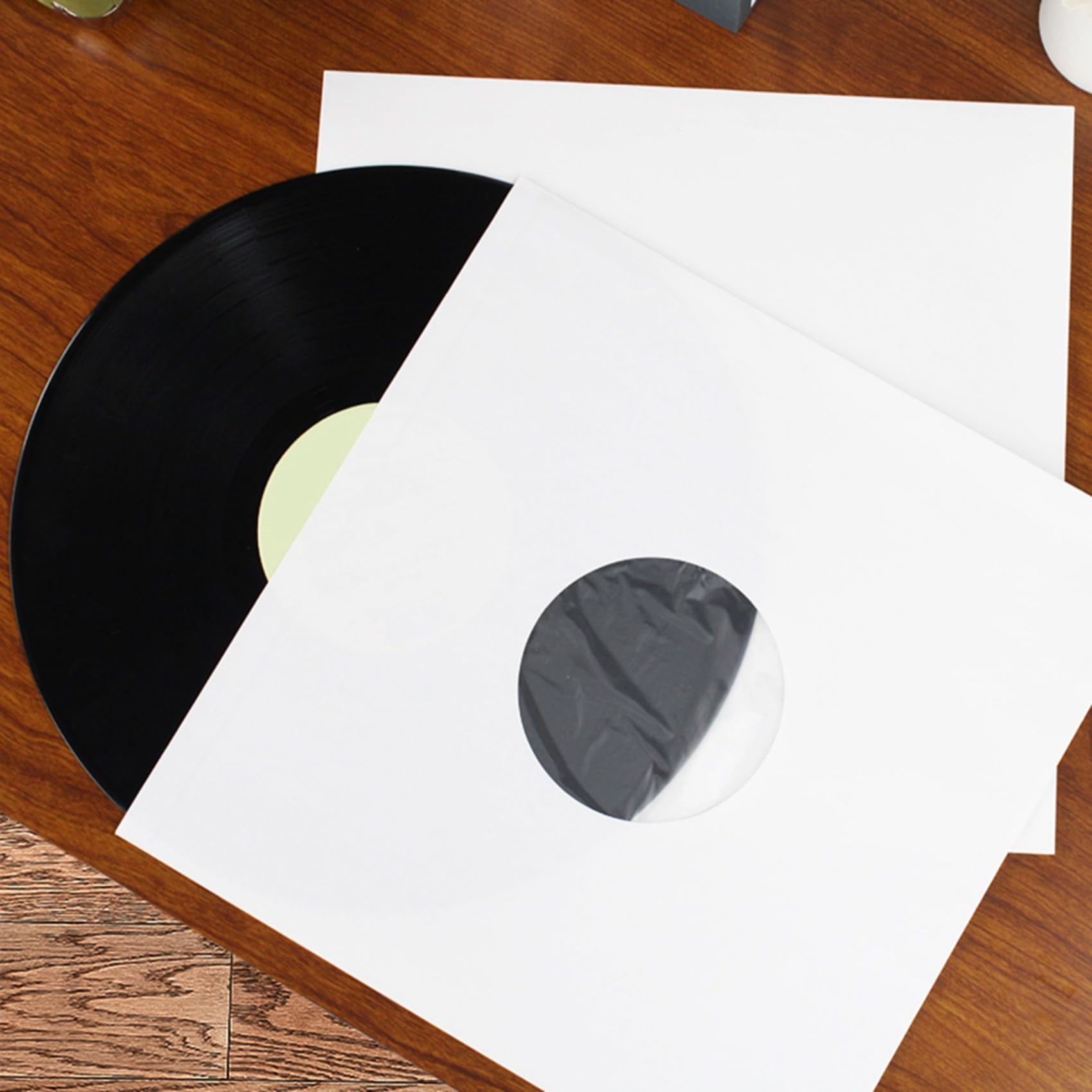 60 Pezzi 12 Pollici Copertina di Dischi LP Buste Esterne Richiudibili Buste di Carta per La Conservazione di Dischi in Vinile