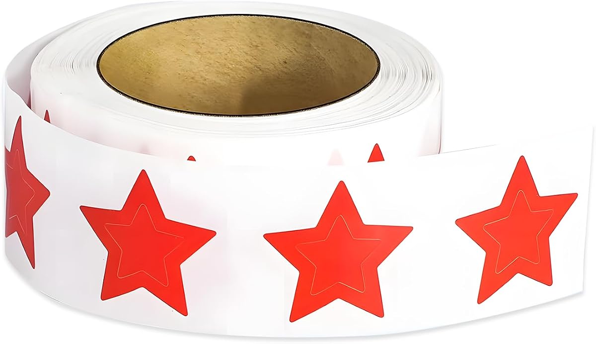 500 pegatinas para tomar el sol, impermeables, autoadhesivas, perforadas, extraíbles, para bronceado, al aire libre, interior (patrón de doble estrella)