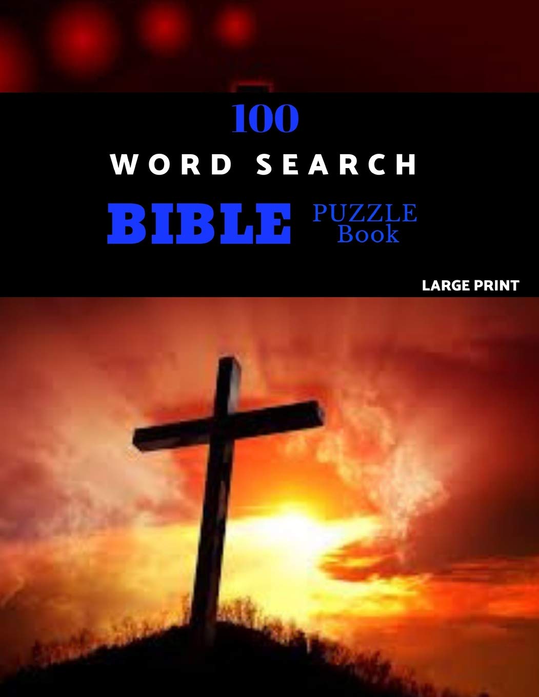 100 Word Search Bible Puzzle Book Large Print: Brain Challenging Bible Puzzles For Hours Of Fun