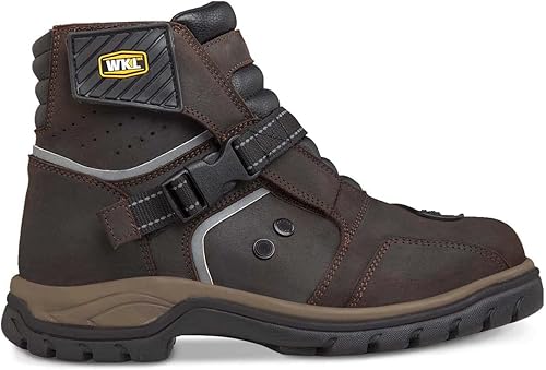 Miniatura 9 de WORKLAND 77414 Botas de piel para hombre con protecciones, suela de goma antideslizante y reflectante
