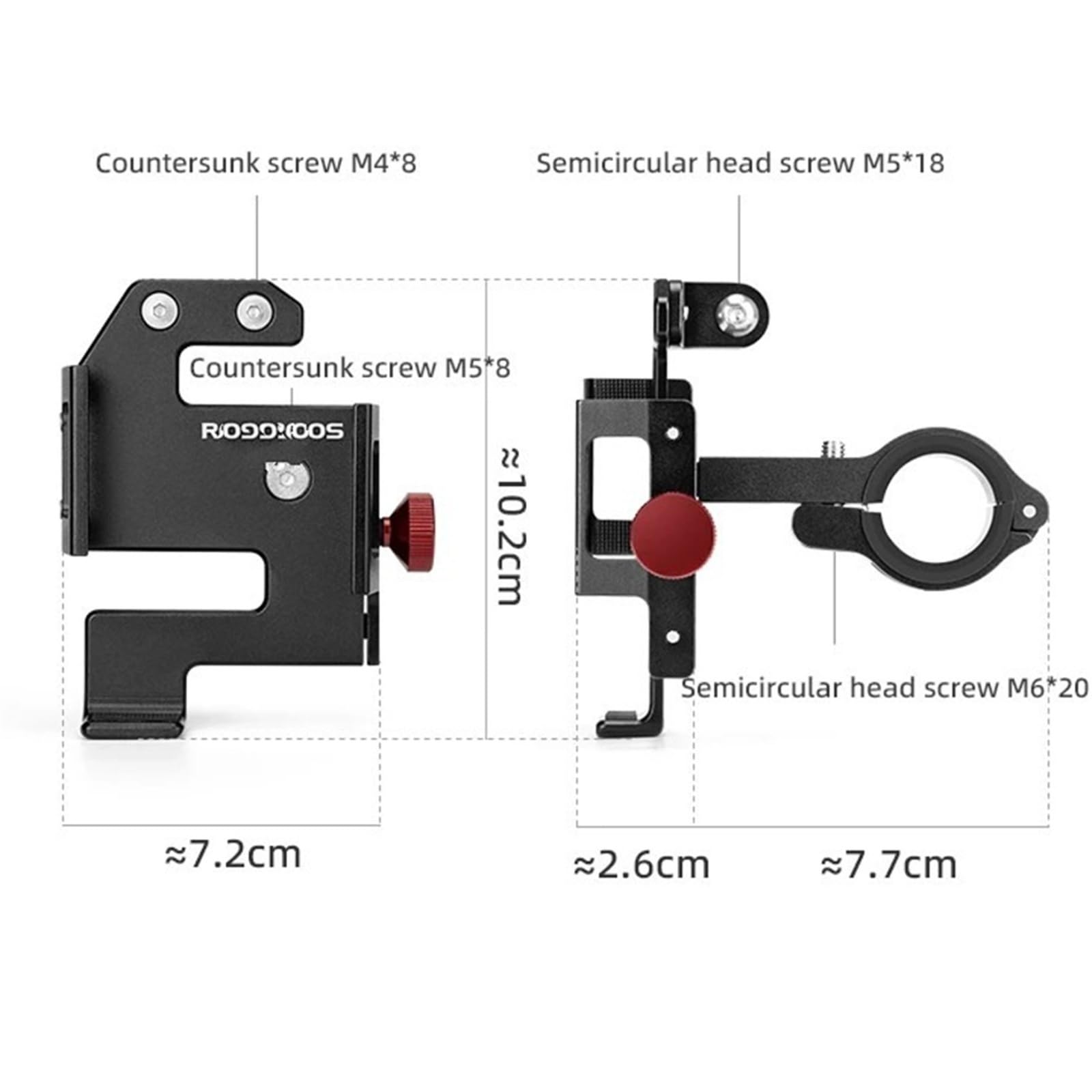 Soporte para Teléfono De Bicicleta De Aleación De Aluminio De Alta Resistencia Motocicleta TeléFono MóVil