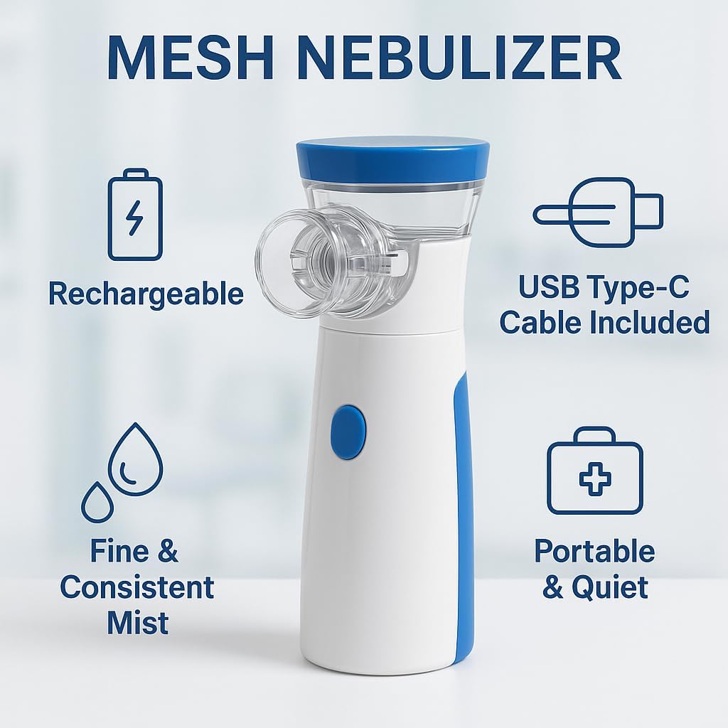 Empire portable Aries Nebulizer for Adults and Children - Traveling and Home Use - Silent Handheld Inhalers Machine for Breathe - Easy to Use - (Pack of 1) Empire portable Aries Nebulizer for Adults and Children - Traveling and Home Use - Silent Handheld Inhalers Machine for Breathe - Easy to Use - (Pack of 1)