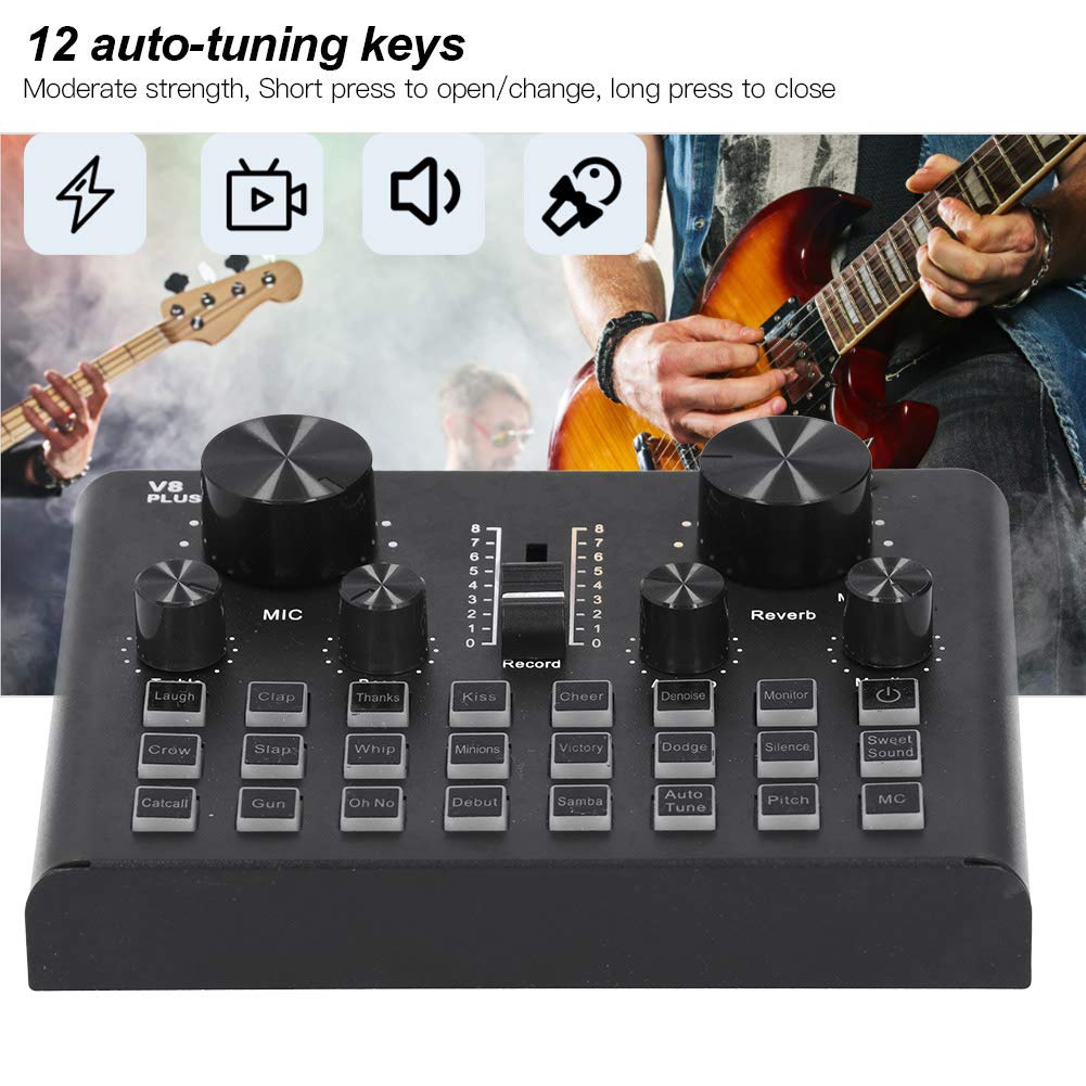 Karta dźwiękowa Bluetooth mikser audio z efektami dźwiękowymi zmieniacz głosu nagrywanie piosenek