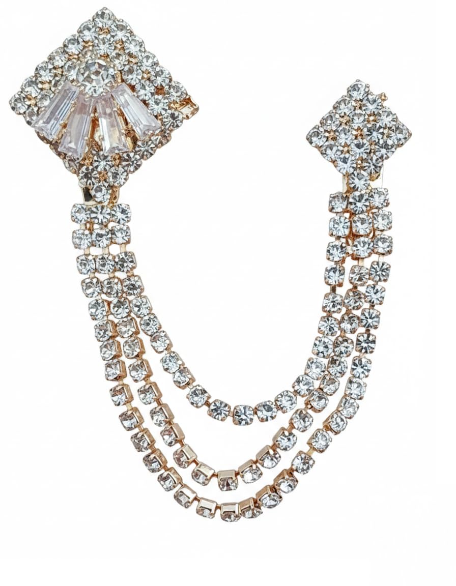 Wedding Occasion Triple Layer Brooch for Men, Groom-image-11