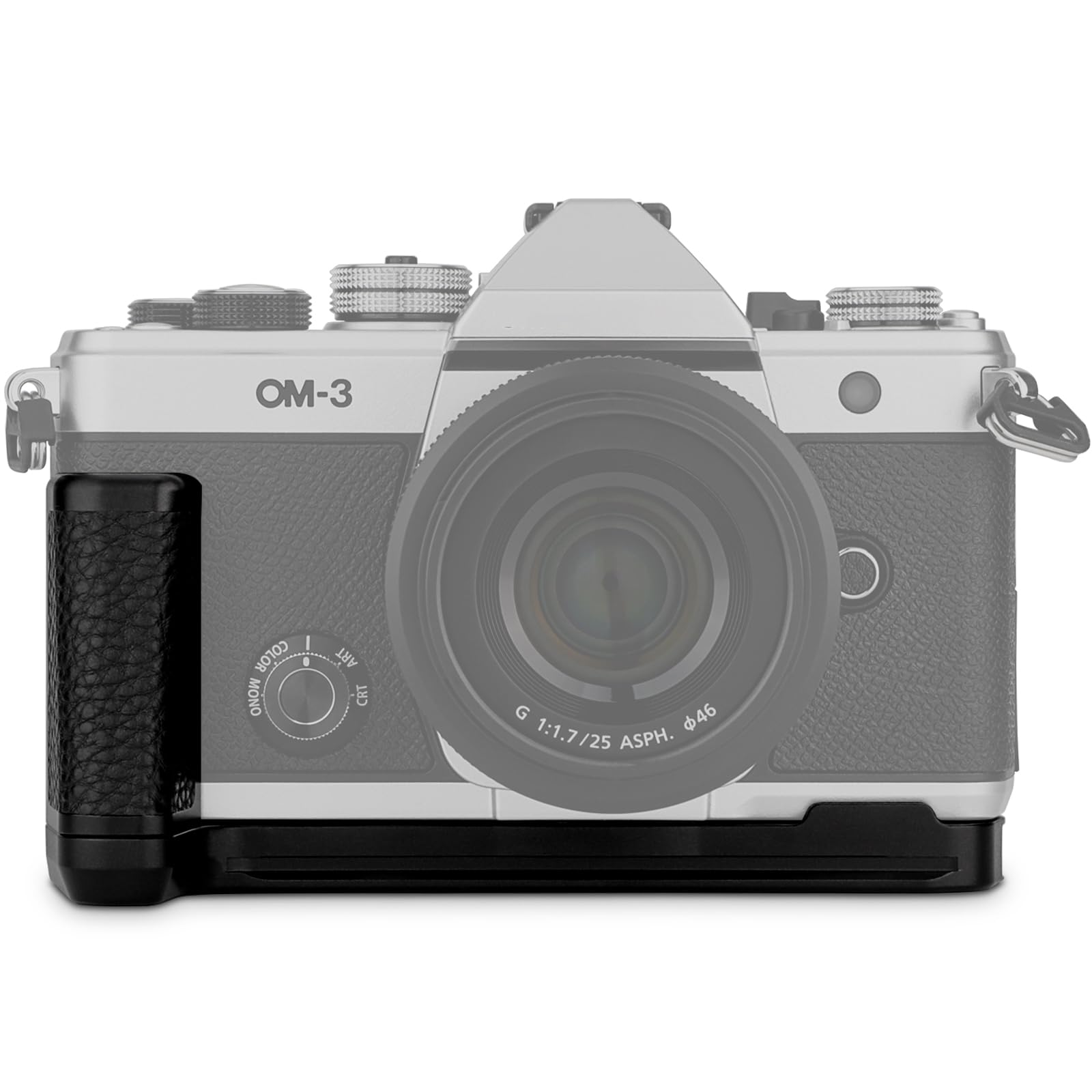 Haoge OM3 Support pour appareil photo OM SYSTEM OM-3 Compatible avec Arca Swiss Kirk RRS Quick Release Plate HG-OM3